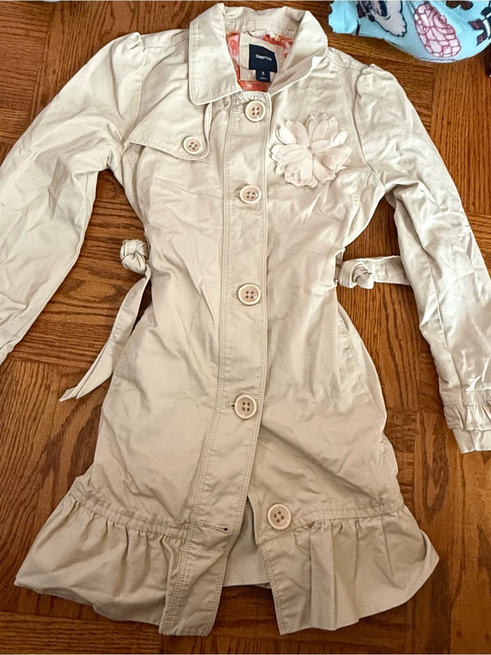 GAP Kids Navy and Cream Bottoms with Coral Accent